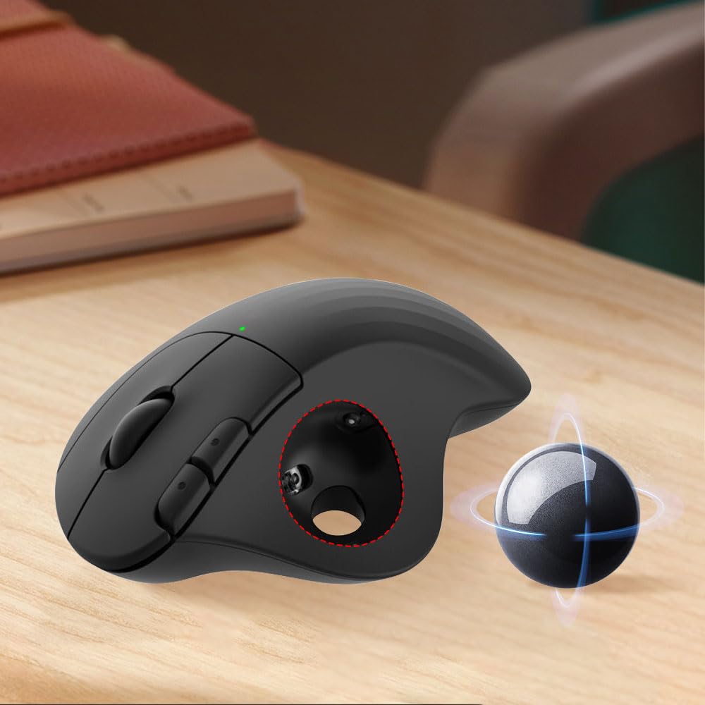 logi MX ERGO ＋ペリックス34mm トラックボール環境を改善、MX Ergo S(MXTB2)をぺリックス製のボールに