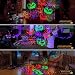 Moxled Halloween Deko Outdoor, Doppelter Kopf Dynamische Halloween Projektor mit Timer, Wasserdicht Teufelsgesicht Halloween Deko Lichter für Garten Fenster Wand Hof Party