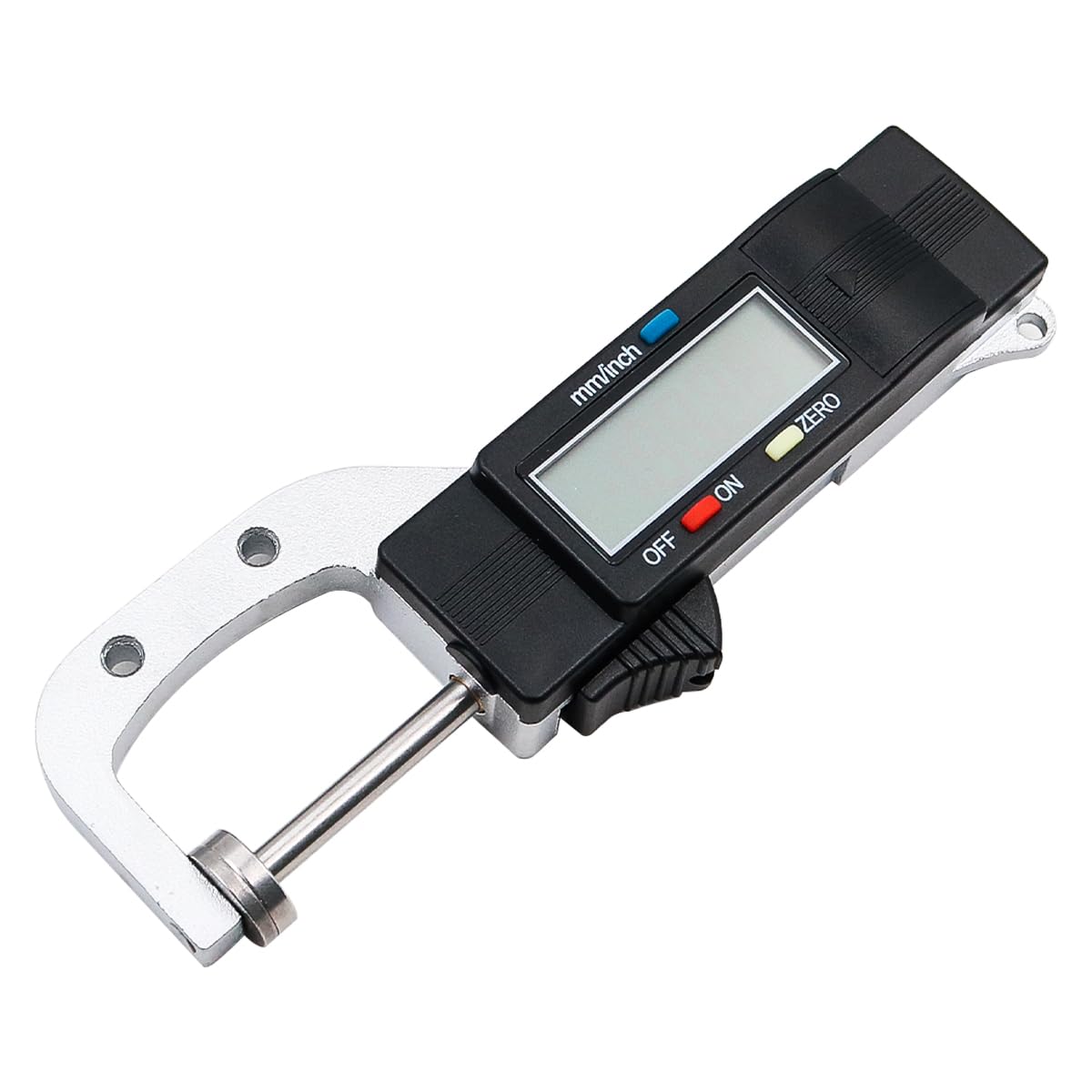 POFET Jauge d'épaisseur numérique, pied à coulisse de jauge d'épaisseur portable 0-25 mm, échelle de mesure de diamètre de type horizontal
