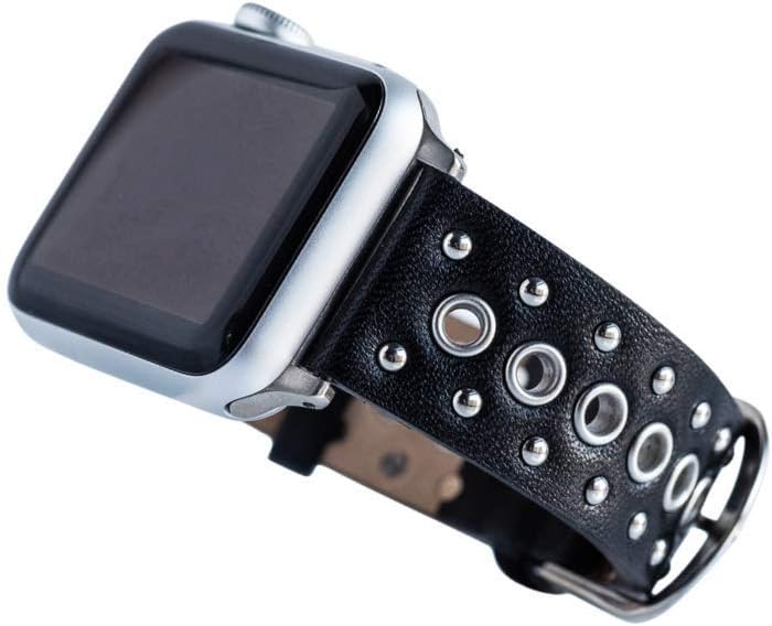 Goldenerre Grommet Stud Band, Compatible with the Apple Watch (Silver 40mm)