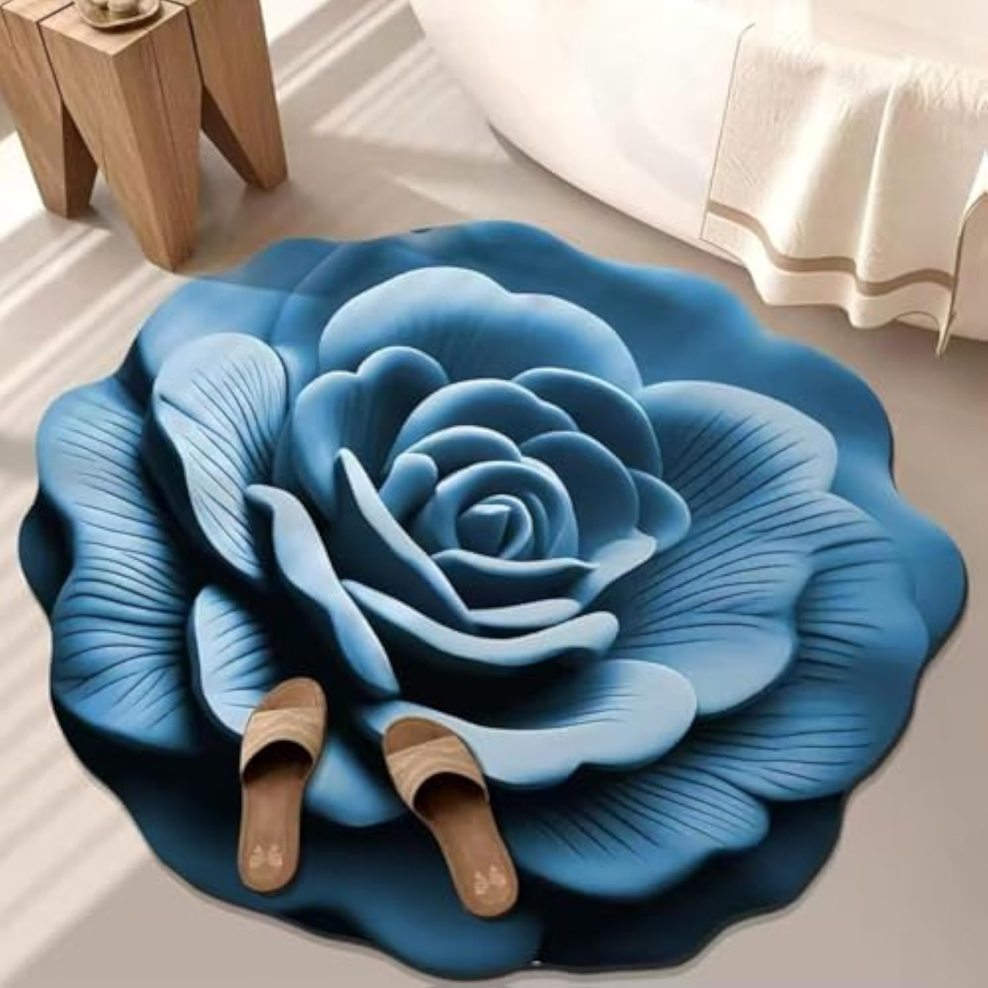 Fast-Absorbing Bath Mat, Quick-Dry Design