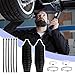Tie Rod Boot Kit with Pinion Bellow Cable Ties and Clamps,Waterproof & Dustproof Rack and Pinion Boot for Steering System Protection,Silicone Inner Tie Rod Boot Car Accessories (Black)