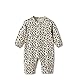 SONARIN Atmungsaktive Baby Strampler,Baumwolle Neugeborene Spielanzug Spieler Body Jumpsuit Sommer Langarm Baby Pyjamas Schlafstrampler Outfit für Baby Jungen Mädchen(Leopard Druck,80)