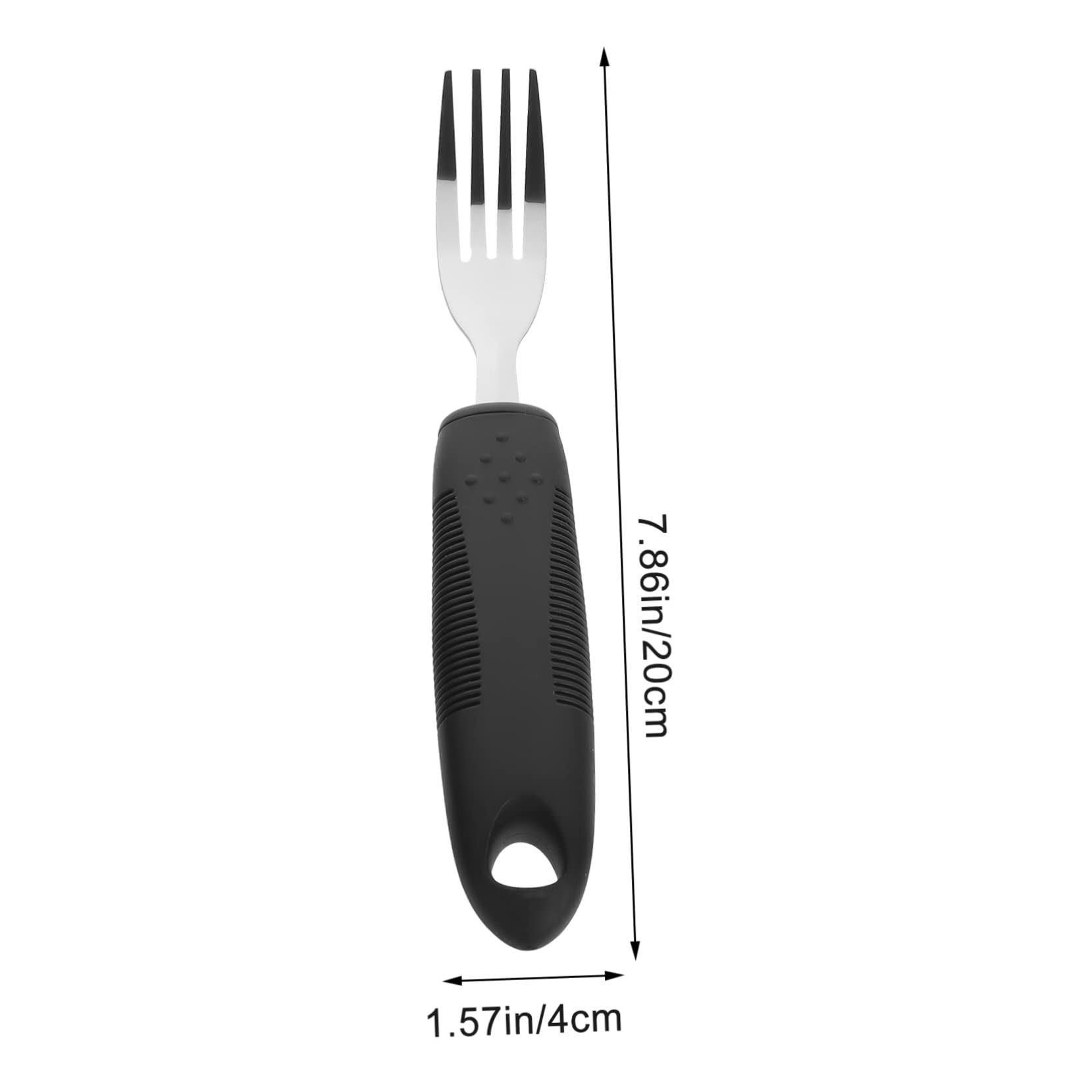 IWOWHERO Living Tremble Proof Tableware Portable Adult Utensil Fork Spoon for Elderly Travel Cutlery Set
