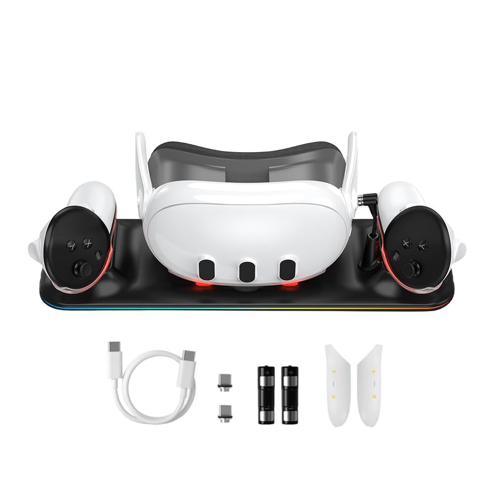 Amazon.co.jp: Meta Quest 3用充電ドック、Oculus Quest 3用LEDライト