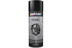 Dupli-Color Aerosol Spray Paint, HWP108 High Performance Wheel Paint - Gloss Black, 12 OZ