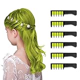 MSDADA Yellow Hair Chalk for Girls-New Hair Chalk Comb Temporary Washable Hair Color Dye for Kids-Girls Toys Gifts for 6 7 8 9 10 11 12 Year Old Girls-Fluorescent