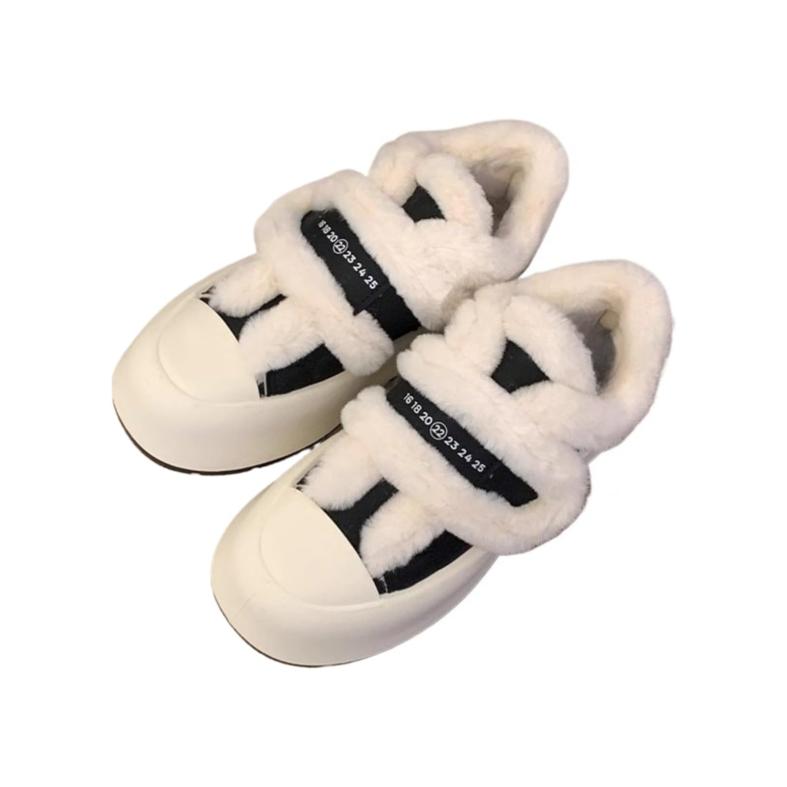 Womens Lightweight Platform Snow Boots Fuzzy Suede Ankle Booties with Faux Fur Lining for Winter Commute and Daily