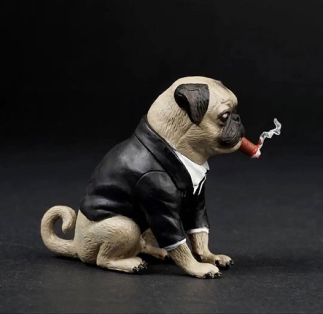 Amazon.co.jp: 海外限定 エージェント フランク 高さ6cm パグ犬