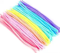 100 limpadores de cachimbo - limpadores de cachimbo artesanato para projetos de artes e artesanato, decorações de Natal DIY criativas (mistura de 29 cm)