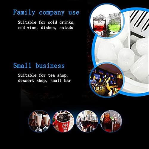 MHGD Eismaschine, tragbare elektrische Eismaschine auf der Theke, leise, einfache Bedienung, 26 Ibs (12 kg) EIS in 24… – Bild 5