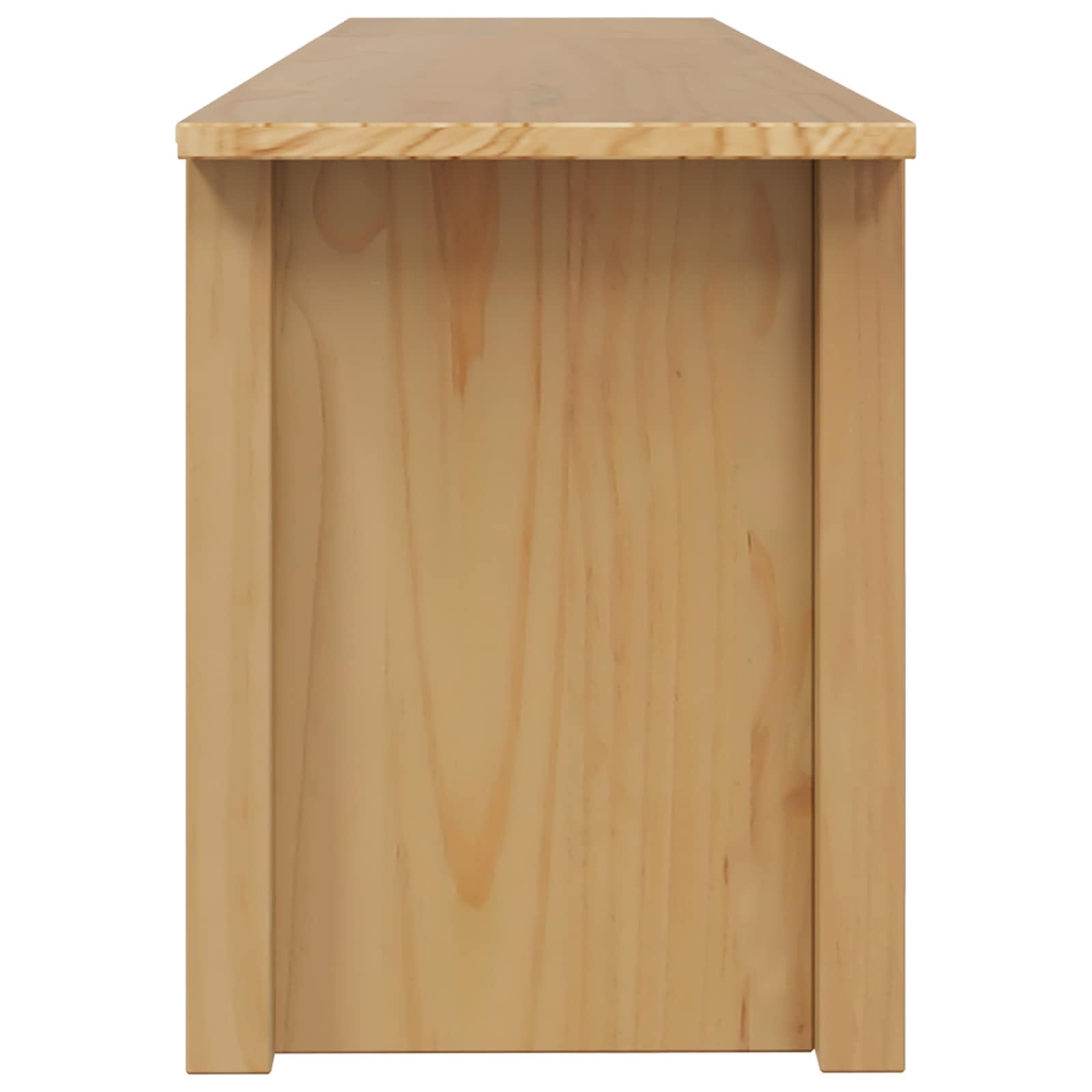 Szafka pod telewizor ścienna z litego drewna sosnowego 158 x 40 x