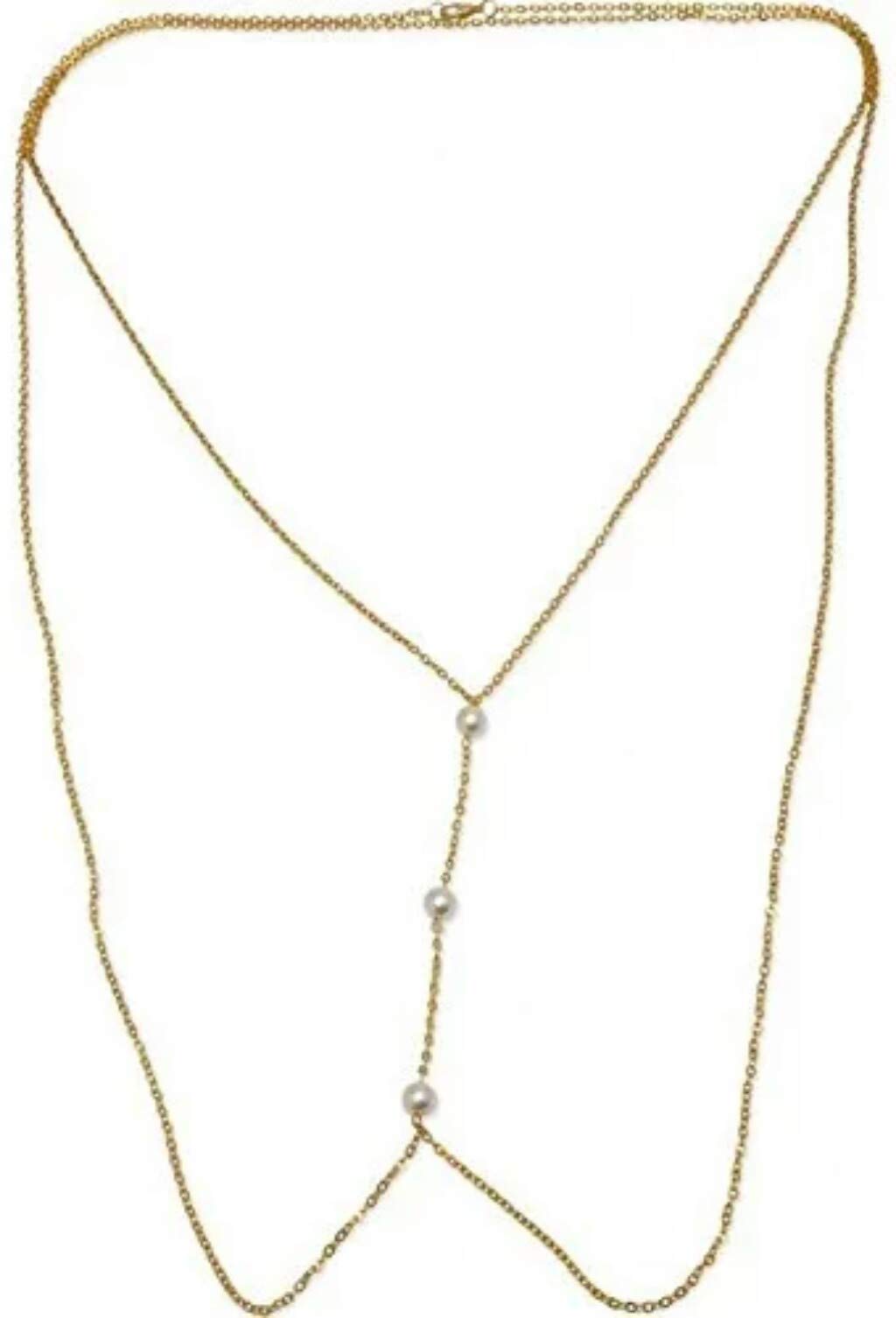 Body Chain Ladies Golden Body Chain Sexy Beach Belly Necklace Bikini Waist Chain (B07611FWDR) Amazon Price History, Amazon Price Tracker