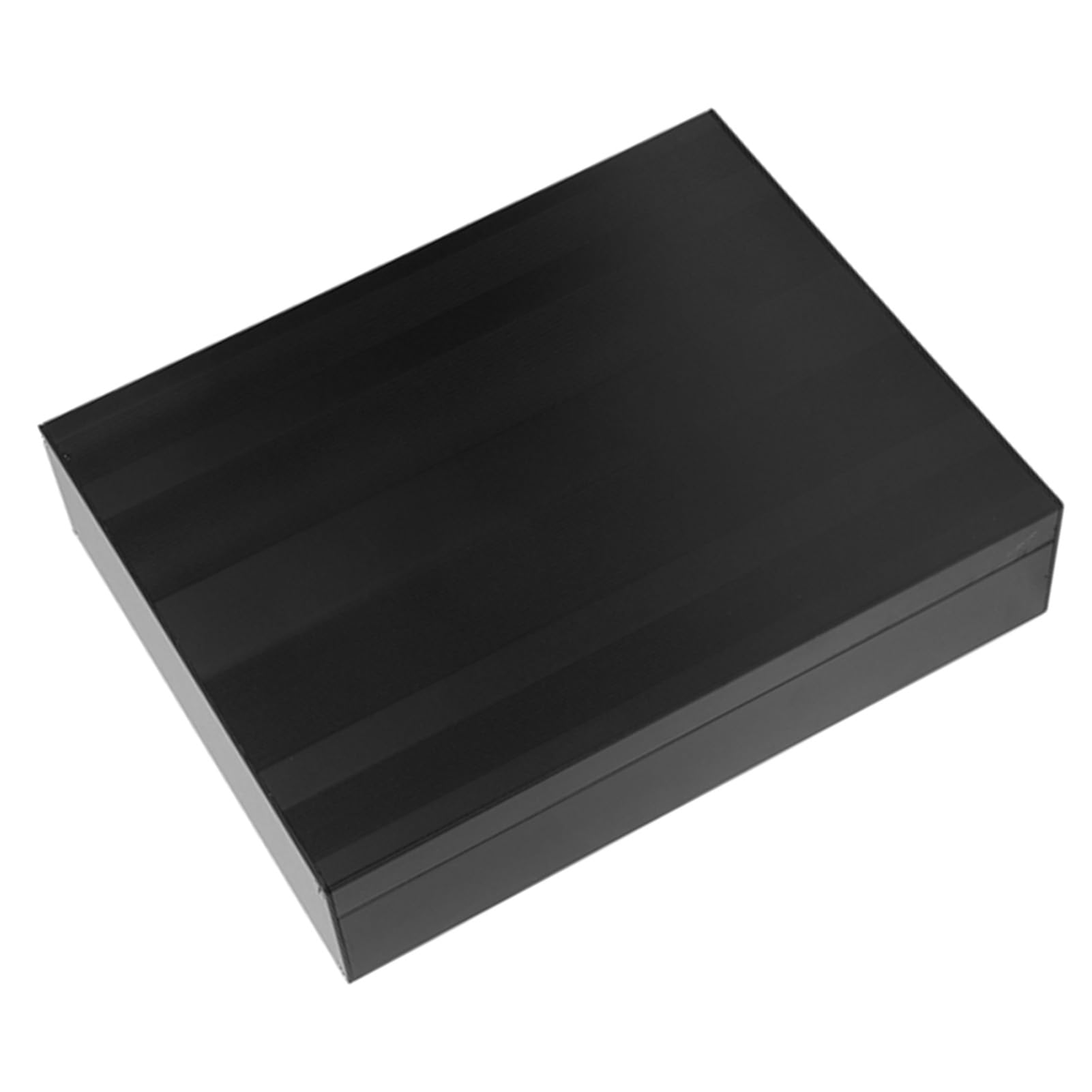 Aluminiowe pudełko projektowe, matowa czerń, obudowa do produktów elektronicznych DIY, 50 x 178 x 220 mm