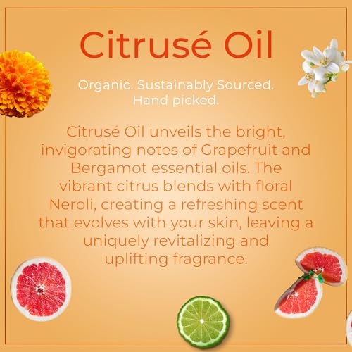Safa Citrusé Oil - Vitamin C Oil | Non-Greasy Serum For Face, Body | Fast Absorbing Skincare | Grapefruit, Italian Bergamot, Egyptian Neroli & Marigold Petals thumb #1