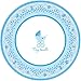 Amscan Charming Celebrate Baby Boy Round Dinner Plates, 10-1/2