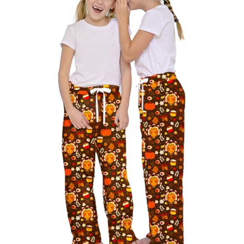 Image of Remimi Girl Boy Plaid Pants Drawstring Summer Casual Loose Bottoms 5-14 Years