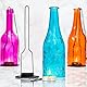 gzero Schmiedeeisen Leuchter, matt schwarz Finish dekorativer Kerzenhalter für Heimwerker Beleuchtung Wein Flasche Jar Perfect DIY Geburtstag Geschenk Party Laterne Lampe Garten Veranda 4 Packs