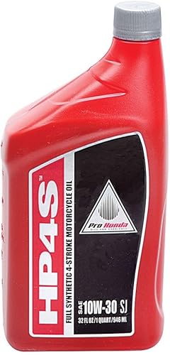 Pro Honda HP4S Aceite de motor de 4 tiempos 10 vatios-30 32 onzas, totalmente sintética