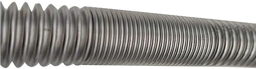 Miniatura 5 de METER STAR Línea flexible de gas sin silbatos para fogata y chimenea, acero inoxidable (24 pulgadas de largo) 12 pulgada NPT macho x 12 pulgada NPT