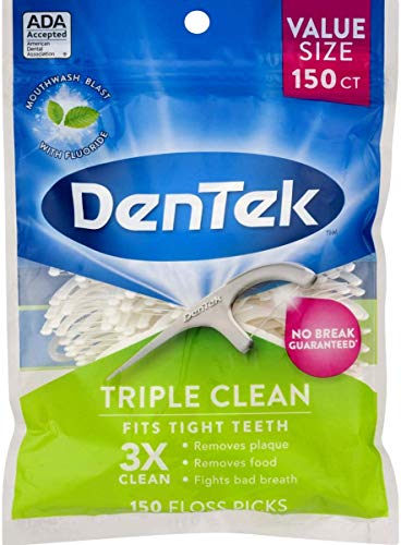 DenTek Comfort Clean Floss Picks Fresh Mint 150 Each - //coolthings.us