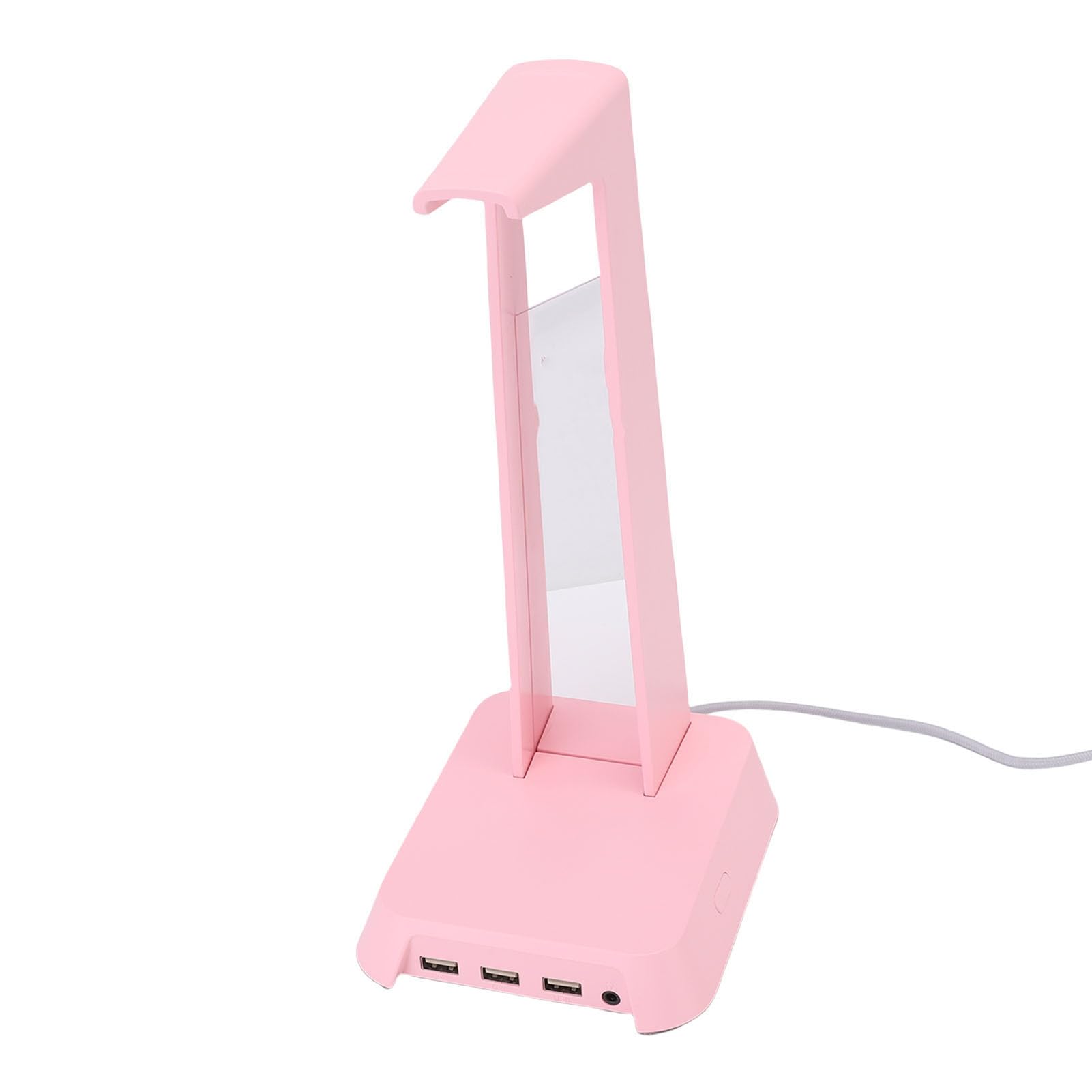 Multifunctional Game Headphone Stand with USB (PINK) | Illuminazione RGB, struttura robusta in ABS, comoda connettività , si adatta a cuffie di varie dimensioni, elegante per le