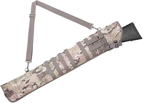 Funda táctica para rifle de escopeta ajustable, correa de hombro para caza al aire libre, funda Molle