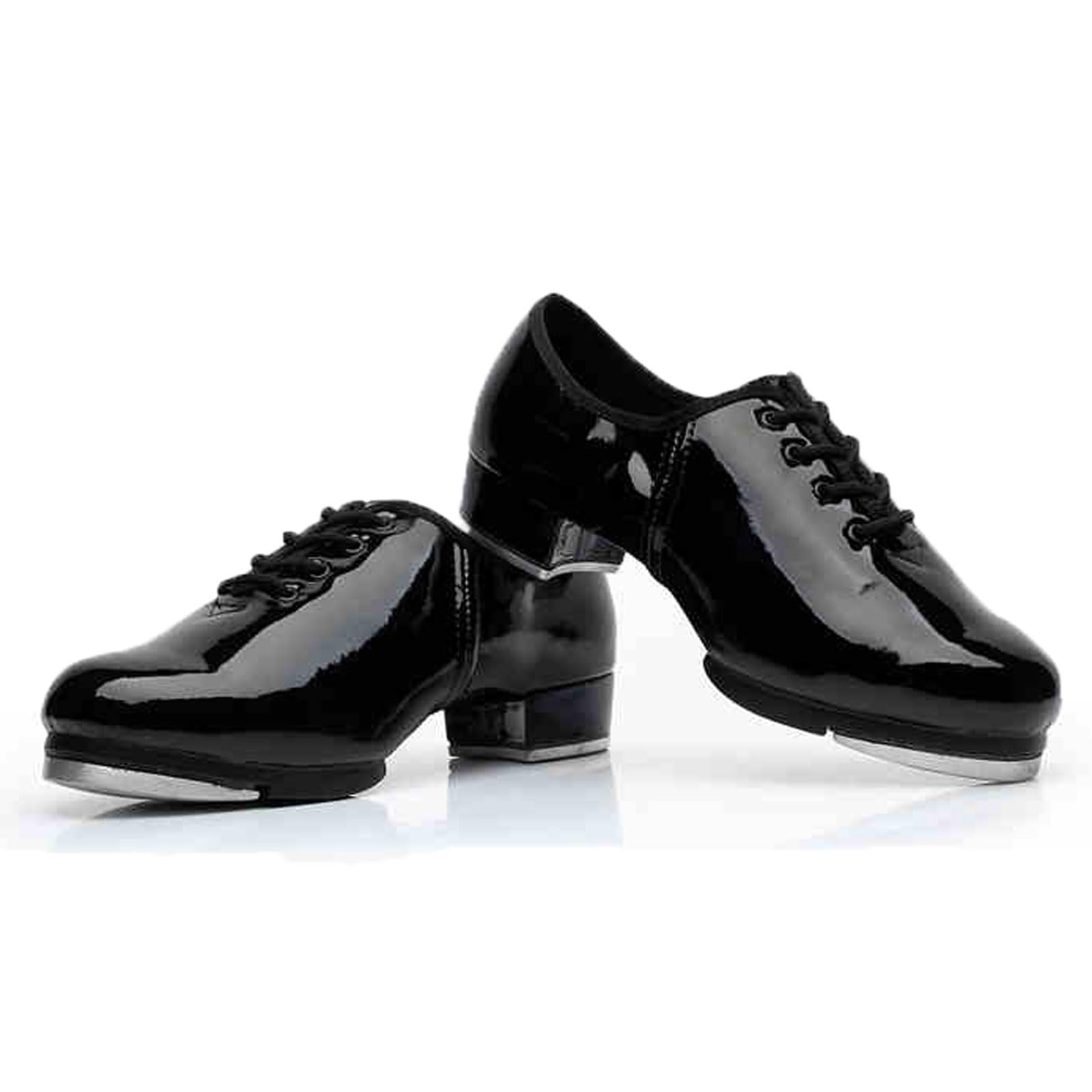 Kraftpaid Tap Dance Shoes,tap Shoes,Women's Tap Shoe,kids Tap Shoes,Mens Tap Shoes,Low Heel PU Tap Shoes,Tic Toe Tap Shoe Dance,Tap Shoes With Lace-up Soles,Stability,for Toddlers Beginner