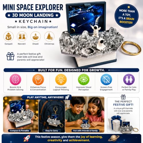 Image of 3D Pop-Up Book Keychain, Mini Foldable Toy Gift