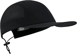 Unstructured Baseball Cap Flat Brim Sports Cap Quick Dry Outdoor Cap for Men and Women