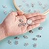 FASHEWELRY 50Pcs Antique Silver Dragonfly Spacer Beads Tibetan Metal Flying Animal Insect Charm Beads 10x15mm for Craft Jewelry Making Hole: 1mm #4