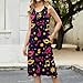 Women 2026 Summer Loose Fit Sundress Casual A Line Sleeveless Dresses Round Neck Button Down Dress with Pockets