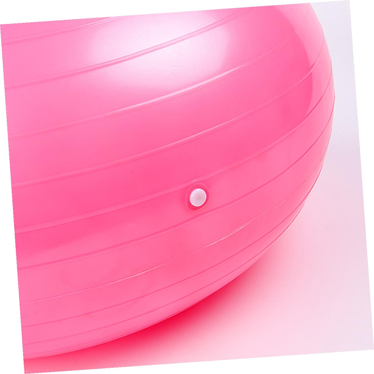 GARVALON Rosa Donut Gymnastikball aus PVC mit Luftpumpe für Balance | Anti Burst Design, Rutschfeste Oberfläche, für Training und Stabilität