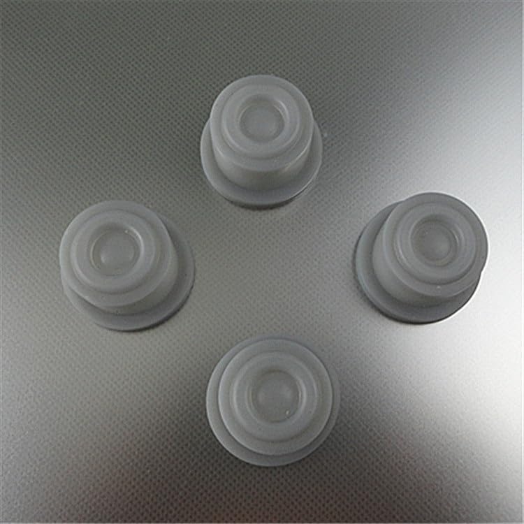 Four ROEDE electric pressure cooker sealing rings viewed from the top, highlighting their circular design and inner structure.