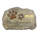 Paw Prints Pet Memorial Stones,Personalized Dog Memorial Stones Cat Memorial Stones