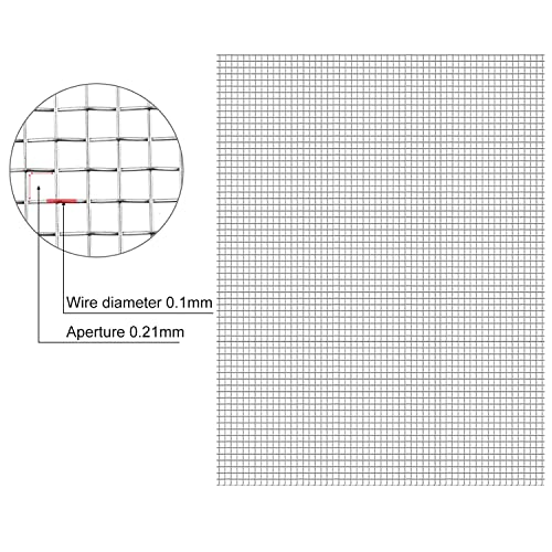 Grillage métallique tissé acier inoxydable 80 mailles argent pour fenêtre