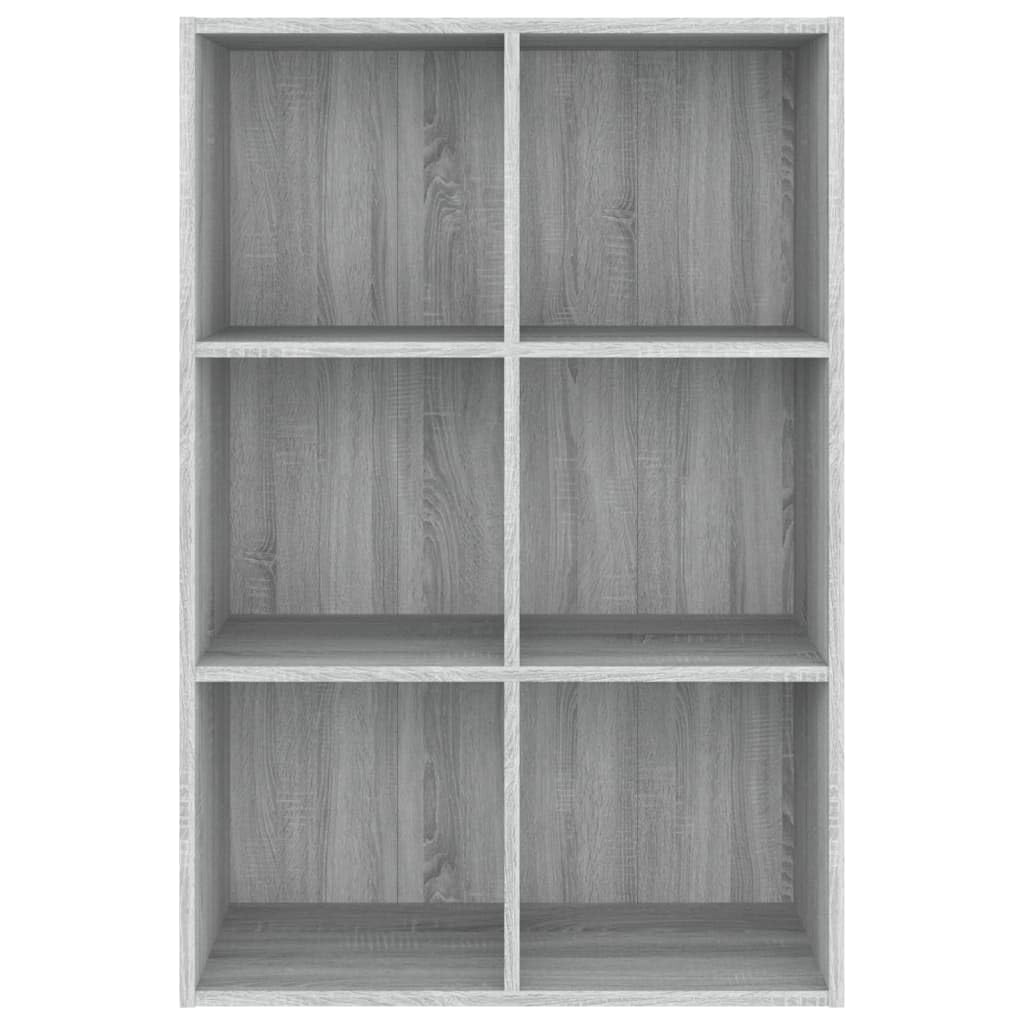 Generisch Bücherregal/Sideboard Grau Sonoma 66x30x98 cm Holzwerkstoff,Möbel,Regalsysteme,Bücherregale Bücherschränke-815295