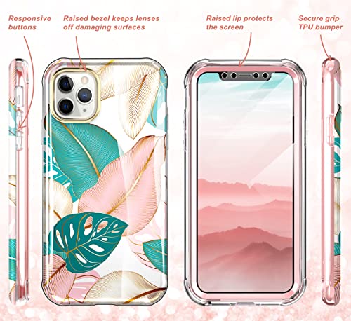 Sterker [𝟐𝟎𝟐𝟑 𝑵𝒆𝒘 For Iphone 11 Pro Max Phone Case, With Screen Protector Slim Shockproof Tpu+Hard Plastic Front Frame Bumper Hybrid Protective Case For Iphone 11 Pro Max (6.5-Inch) 5G, Pink #TOP5