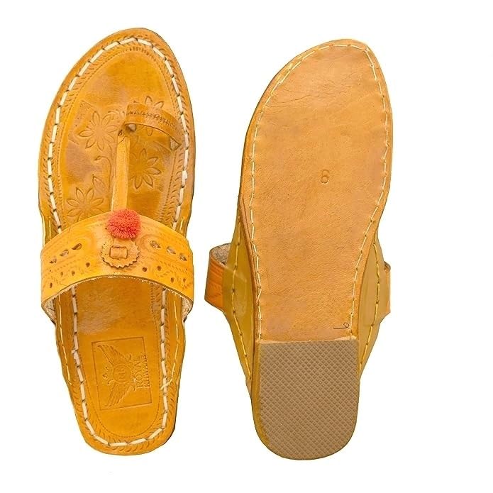 Royal Khwaab Kolhapuri chappal for women| Kolhapuri slippers for women| Kolapuri chapal for women| Stylish Chappal for women | Stylish slippers for women| Leather slippers for women- C16 1