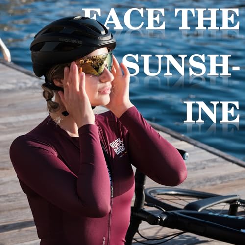 ROCKBROS Cycling Glasses Sports Sunglasses with Anti Blue Lenses Men Cycling Glasses MTB Biking Sunglasses, Medium4