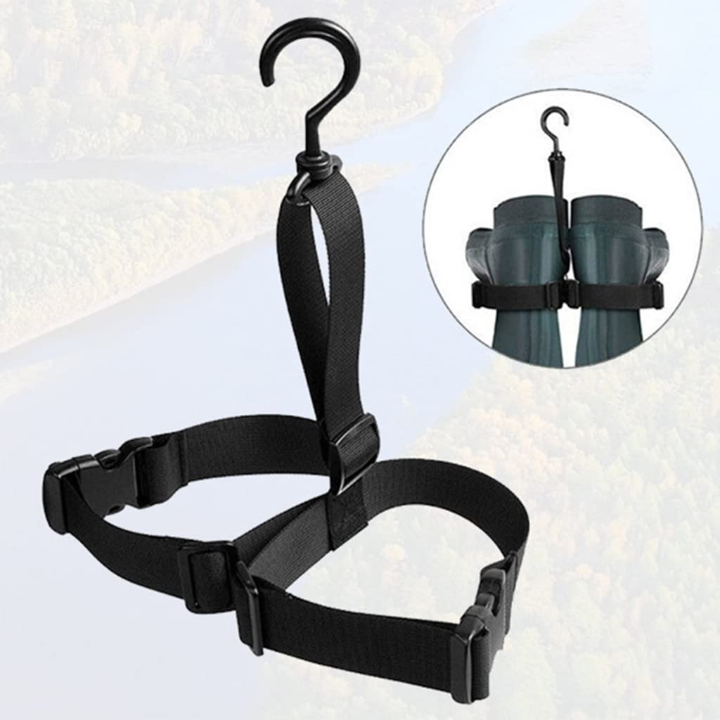 Crochet Réglable Pour Bottes De Pêche - Sangle 30 Mm, Crochet Pivotant 360°, Pour Ranger Et Sécher Les Cuissardes