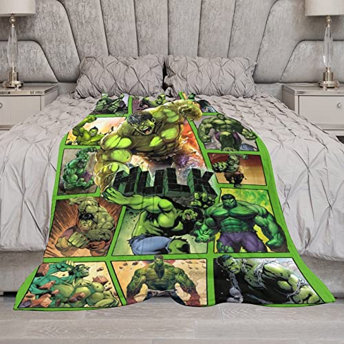 Super Hero Throw Blanket Ultra Soft Flannel Blanket Cozy Plush Bedding For Sofa Bed Living Room All Season 62" X 52" #TOP4