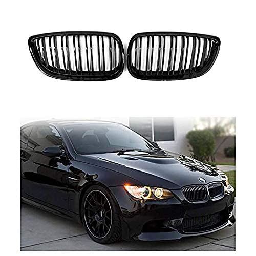 Gangying Rejilla de parrilla de riñón para parachoques delantero para 3 series Coupe E92 E93 M3 2006-2009 Cover