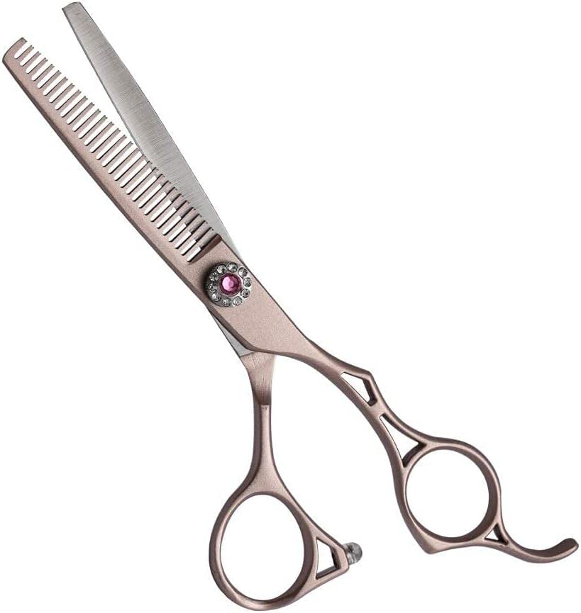 Set di Forbici da Parrucchiere da 10 Pezzi, Set di Forbici per Capelli da 6 Pollici, Set di Forbici da Barbiere Professionali, Kit di Forbici per sfoltire i Capelli per u