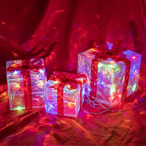 Boîtes cadeau pour décorations de Noël Hourleey de 3 pièces