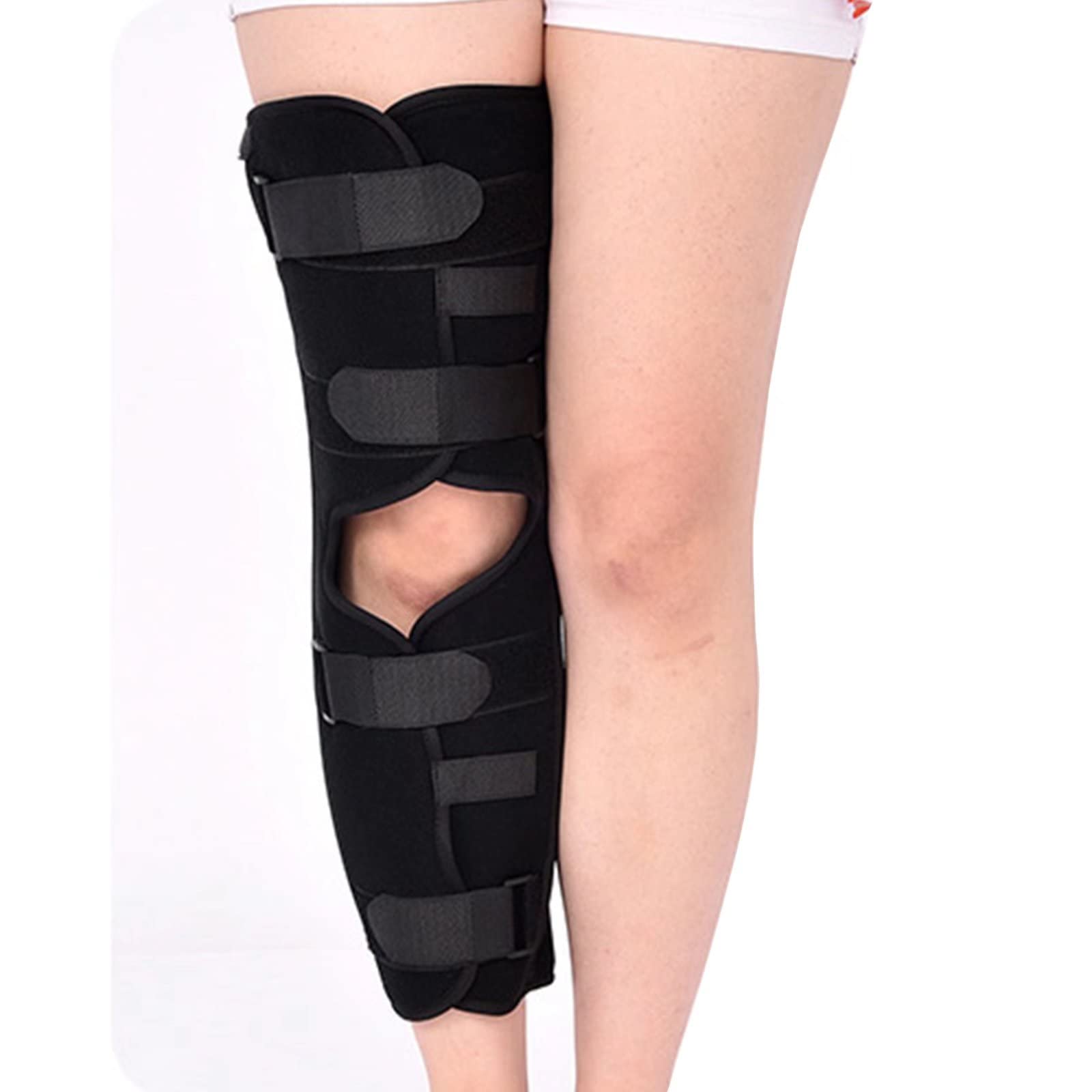 Attelle de fixation du genou et jambe pour immobilisation rotulienne