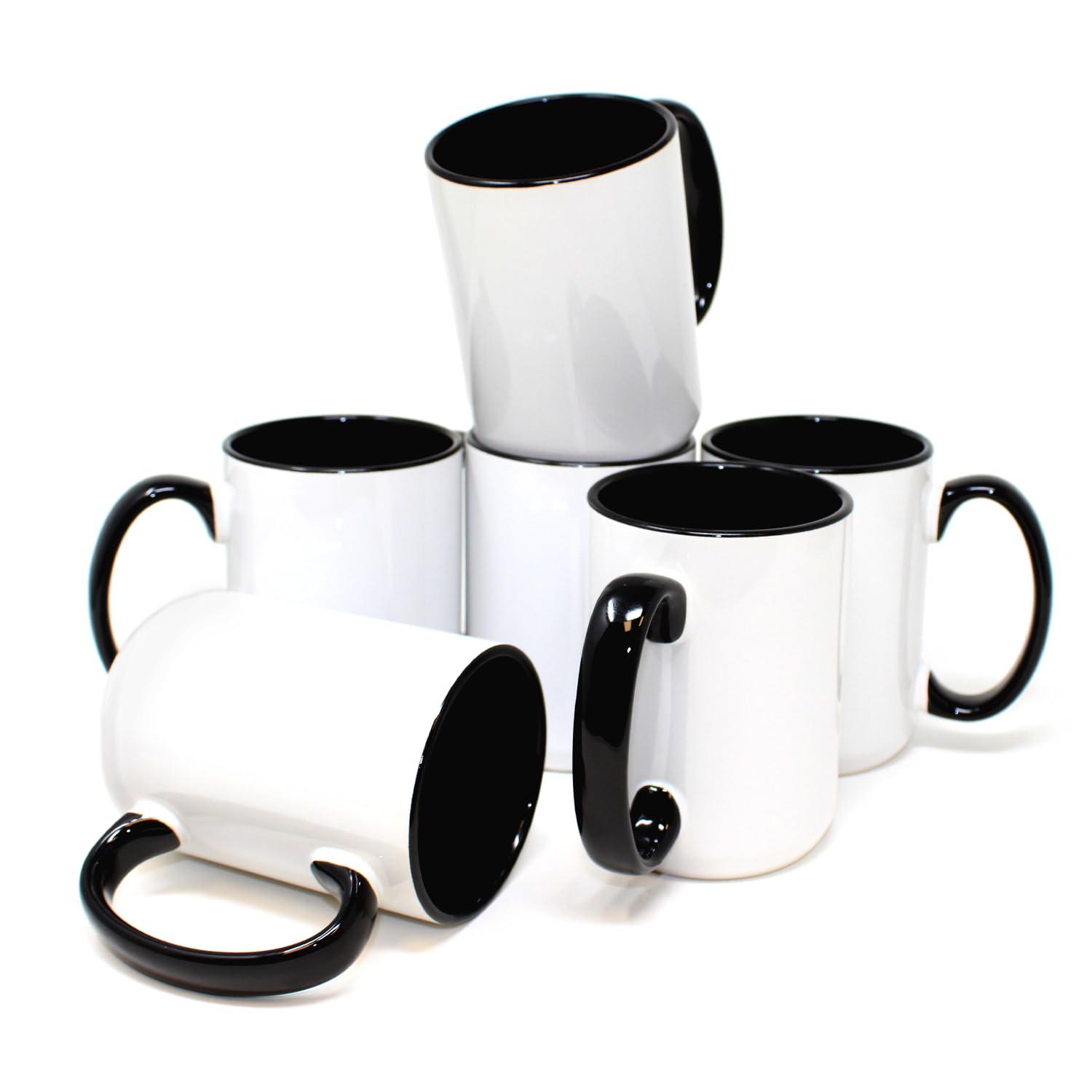 白黒2枚セットwerthy ASYMMETRY TANK(Cup in) SDN Custom 15 oz AAA Coated White Sublimation Ceramic Mug with