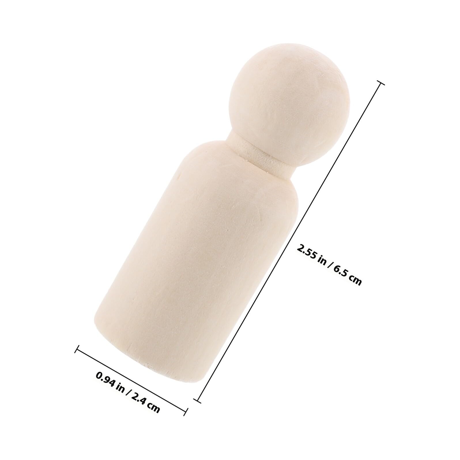 SUPVOX 50pièces Poupées Bois à Monter Soi-même Non Peintes pour Décorer Style Graffiti