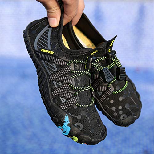 Image of UBFEN Water Shoes for Kids Boys Girls Aqua Socks Barefoot Beach Sports Swim Pool Quick Dry Lightweight Toddler Little Big Kid | Lightweight, Barefoot-style, Perfect for Water parks, Beach, Pool, Kayak, Creek Hiking, Camping, Toddler, Little Kid, Big Kid