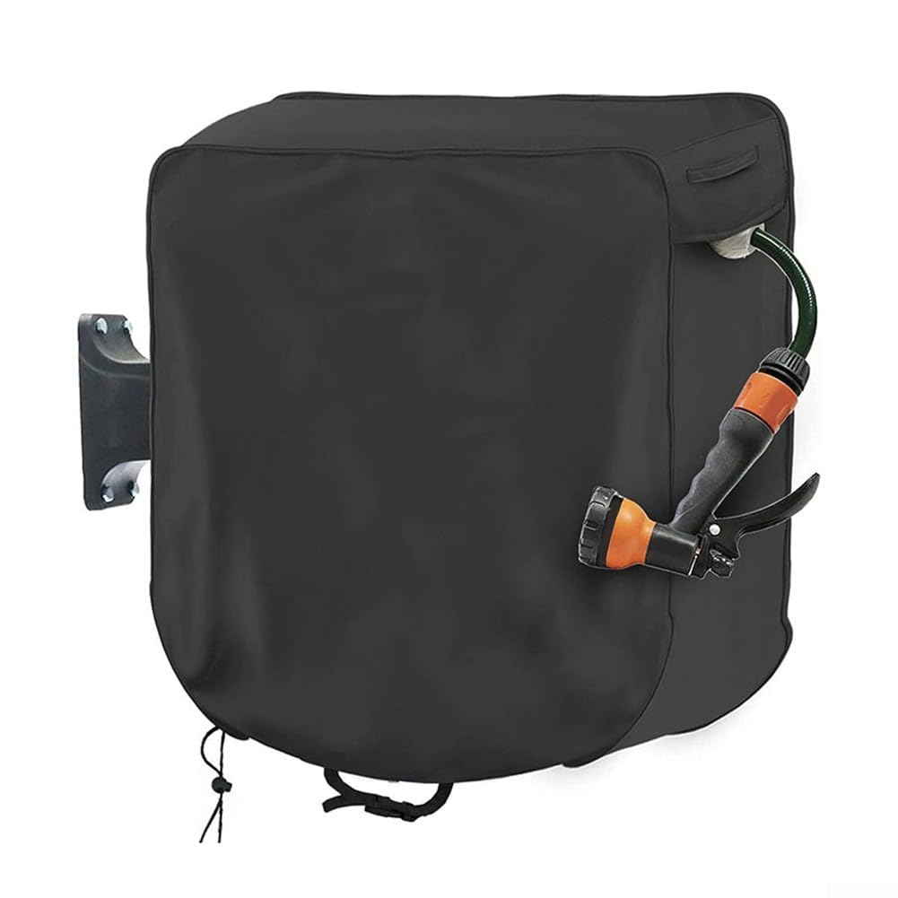 Retractable Hose Cover,Water Reel Protective Cover Wall Mounted With 420D Oxford Fabric Material, For Garden Hose And Reel